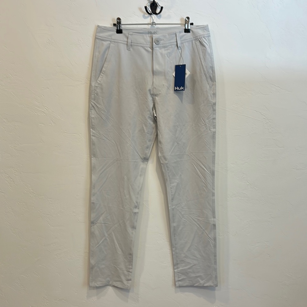 Huk Gray Chinos Classic Cotton Blend